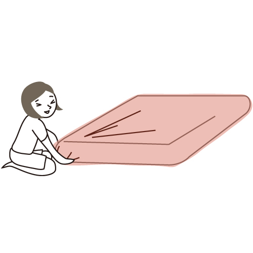 羽毛ふとんの丸八真綿 ボックスシーツの綺麗な掛け方のイメージ03