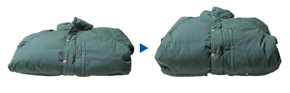 羽毛布団クリーニングの丸八真綿 ダウンジャケットのクリーニングもお任せ。ダウンジャケットクリーニング比較画像03
