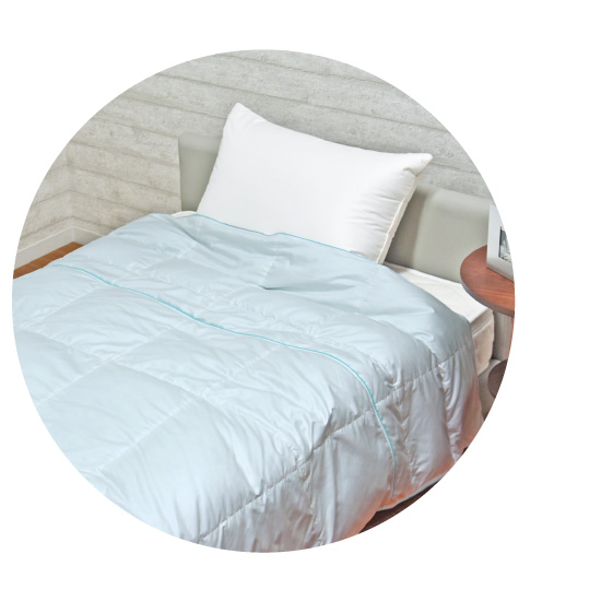 羽毛ふとんの丸八真綿 ブルーダウン羽毛肌掛けふとんの画像